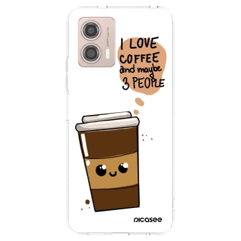 Picasee Motorola Moto G53 5G Hülle - Transparentes Silikon - Cute coffee