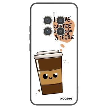 Picasee Realme 12 Pro 5G Hülle - Schwarzes Silikon - Cute coffee