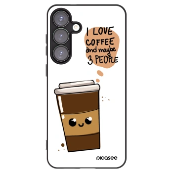 Picasee Samsung Galaxy S25+ 5G Hülle - Schwarzes Silikon - Cute coffee