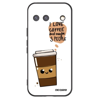 Picasee Google Pixel 9 Hülle - Schwarzes Silikon - Cute coffee