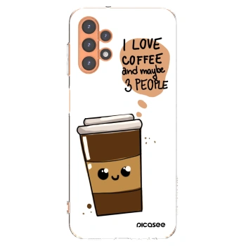 Picasee Samsung Galaxy A13 5G Hülle - Transparentes Silikon - Cute coffee