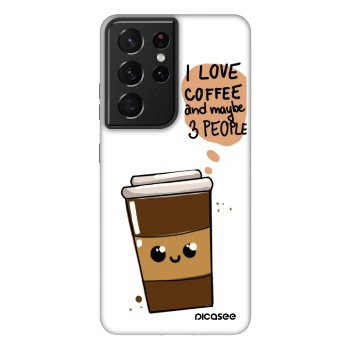 Picasee Fashion Case für Samsung Galaxy S21 Ultra 5G G998B - Cute coffee
