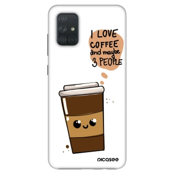 Hülle für Samsung Galaxy A71 A715F - Cute coffee