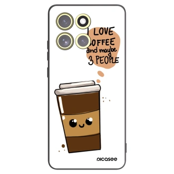 Picasee Motorola Moto G86 5G Hülle - Schwarzes Silikon - Cute coffee