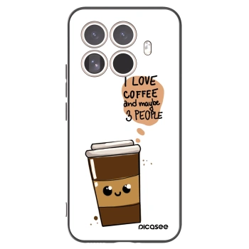 Picasee Xiaomi 15T Pro Hülle - Schwarzes Silikon - Cute coffee