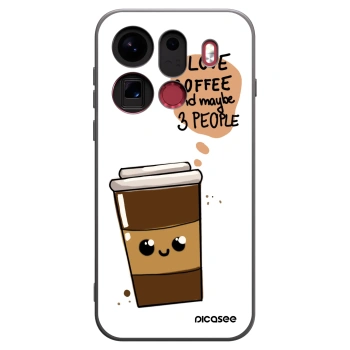 Picasee OPPO Find X9 Pro Hülle - Schwarzes Silikon - Cute coffee