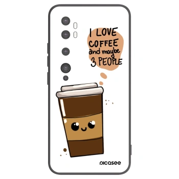 Picasee Xiaomi Mi Note 10 (Pro) Hülle - Schwarzes Silikon - Cute coffee