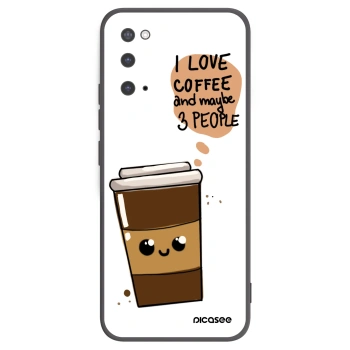 Picasee Samsung Galaxy S20 G980F Hülle - Schwarzes Silikon - Cute coffee