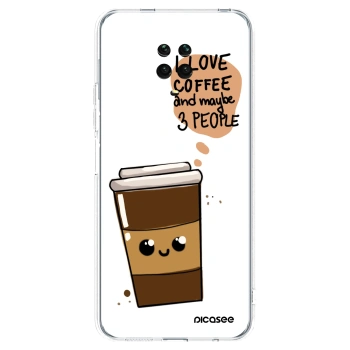 Picasee Xiaomi Redmi Note 9 Pro Hülle - Transparentes Silikon - Cute coffee