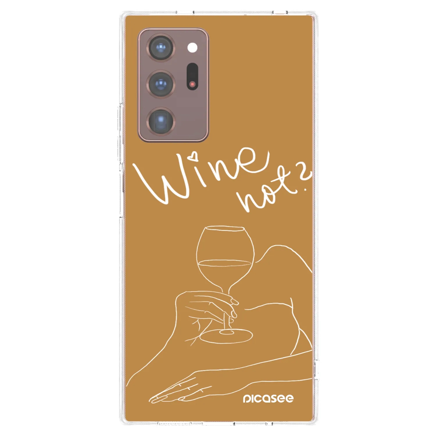 Picasee Samsung Galaxy Note 20 Ultra Hülle - Transparentes Silikon - Wine not