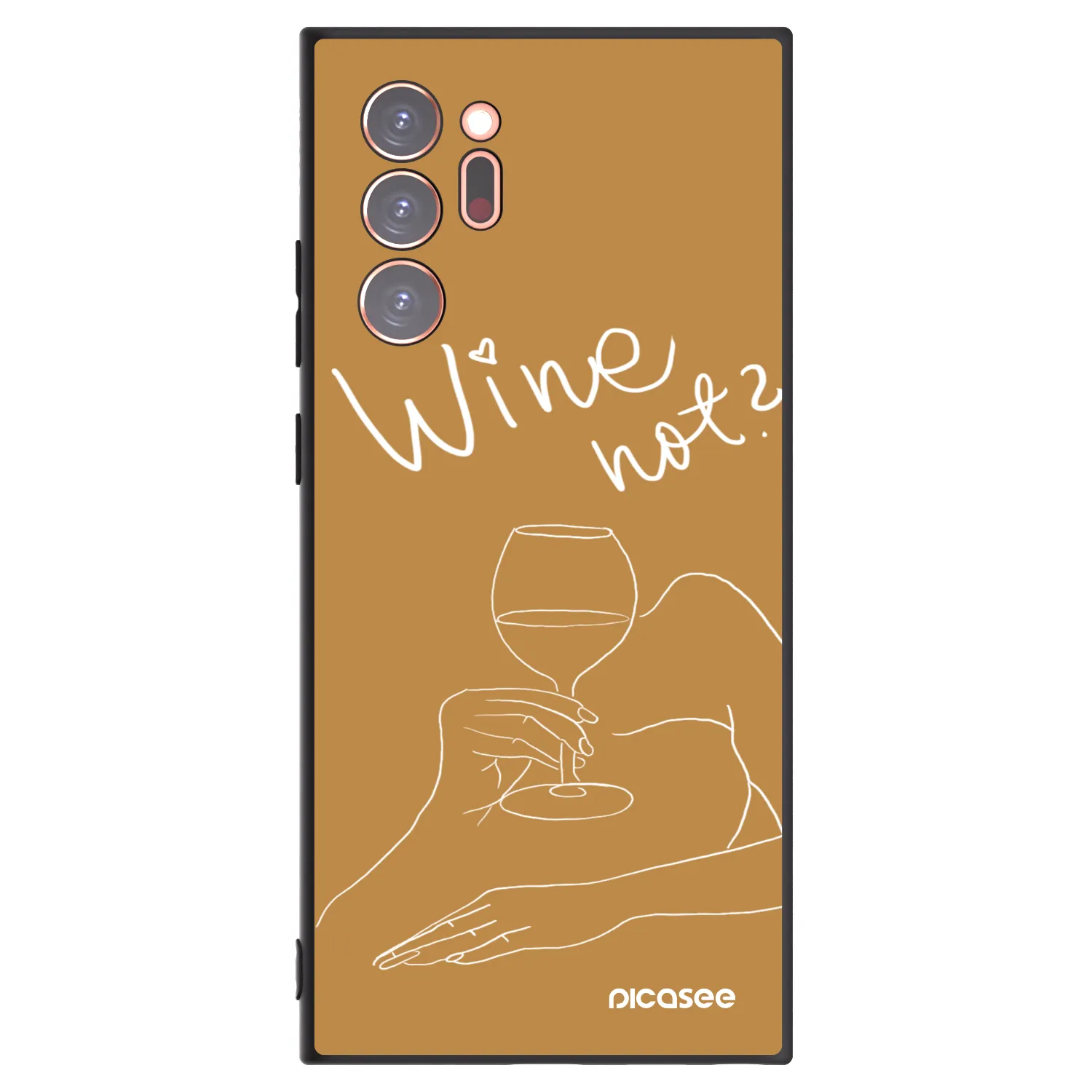 Picasee Samsung Galaxy Note 20 Ultra Hülle - Schwarzes Silikon - Wine not