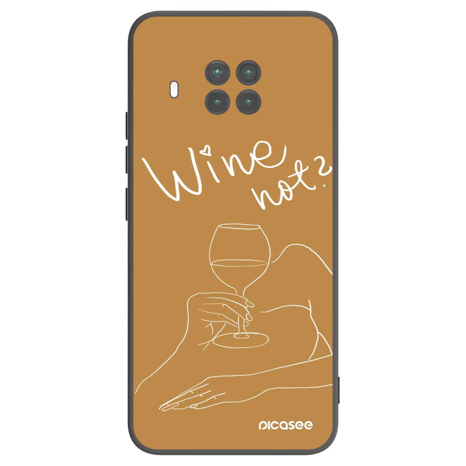 Picasee Xiaomi Mi 10T Lite Hülle - Schwarzes Silikon - Wine not