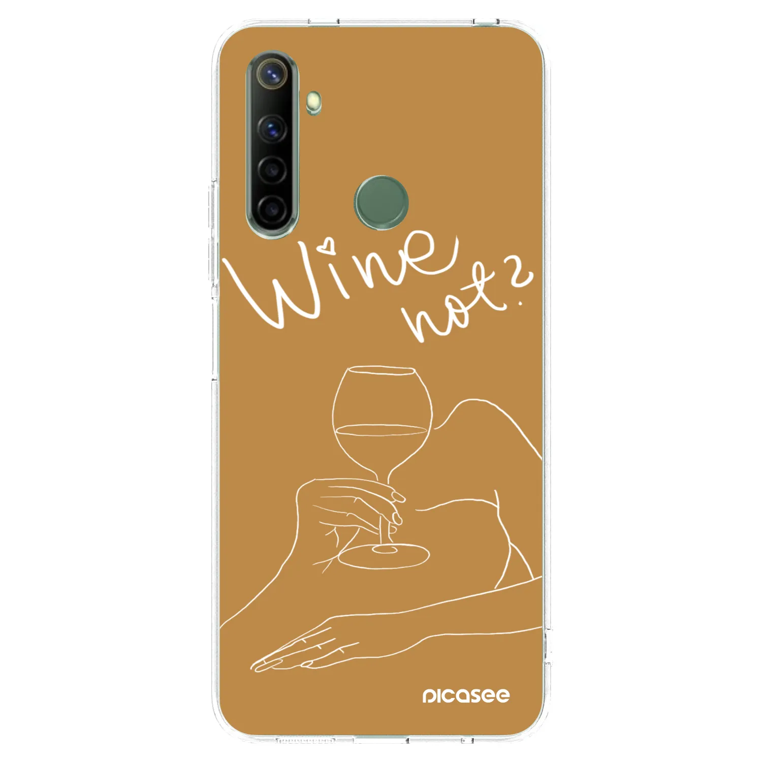 Picasee Realme 6i Hülle - Transparentes Silikon - Wine not