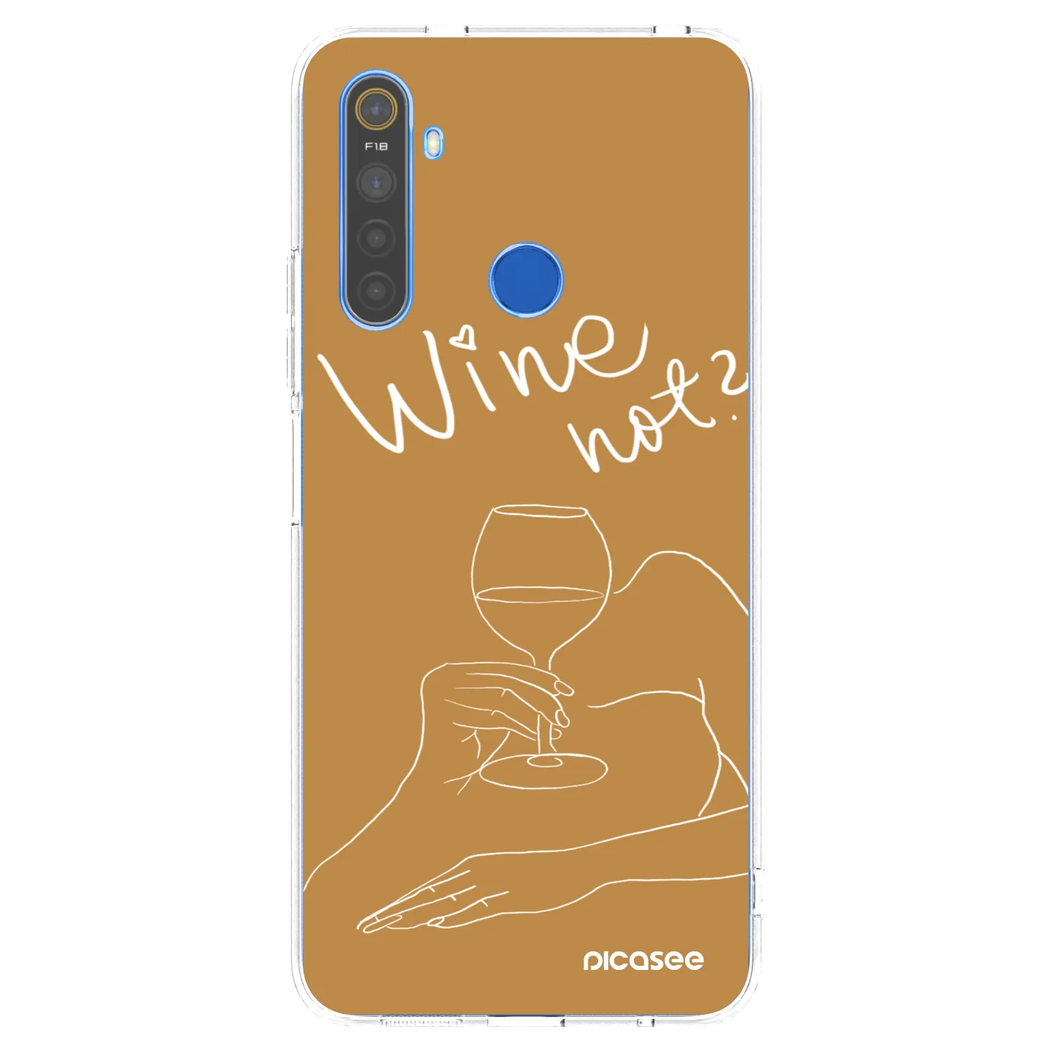 Picasee Realme 5 Hülle - Transparentes Silikon - Wine not