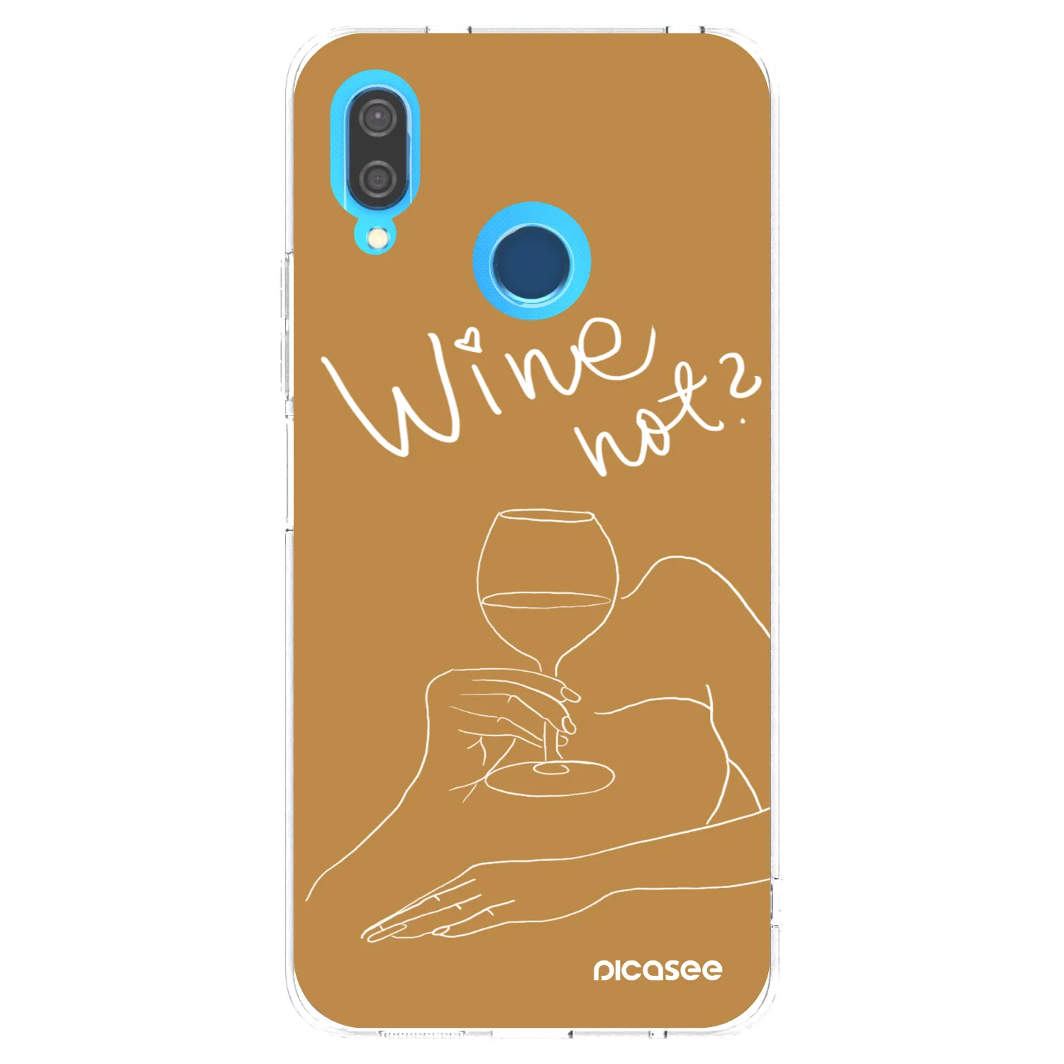 Picasee Huawei P20 Lite Hülle - Transparentes Silikon - Wine not