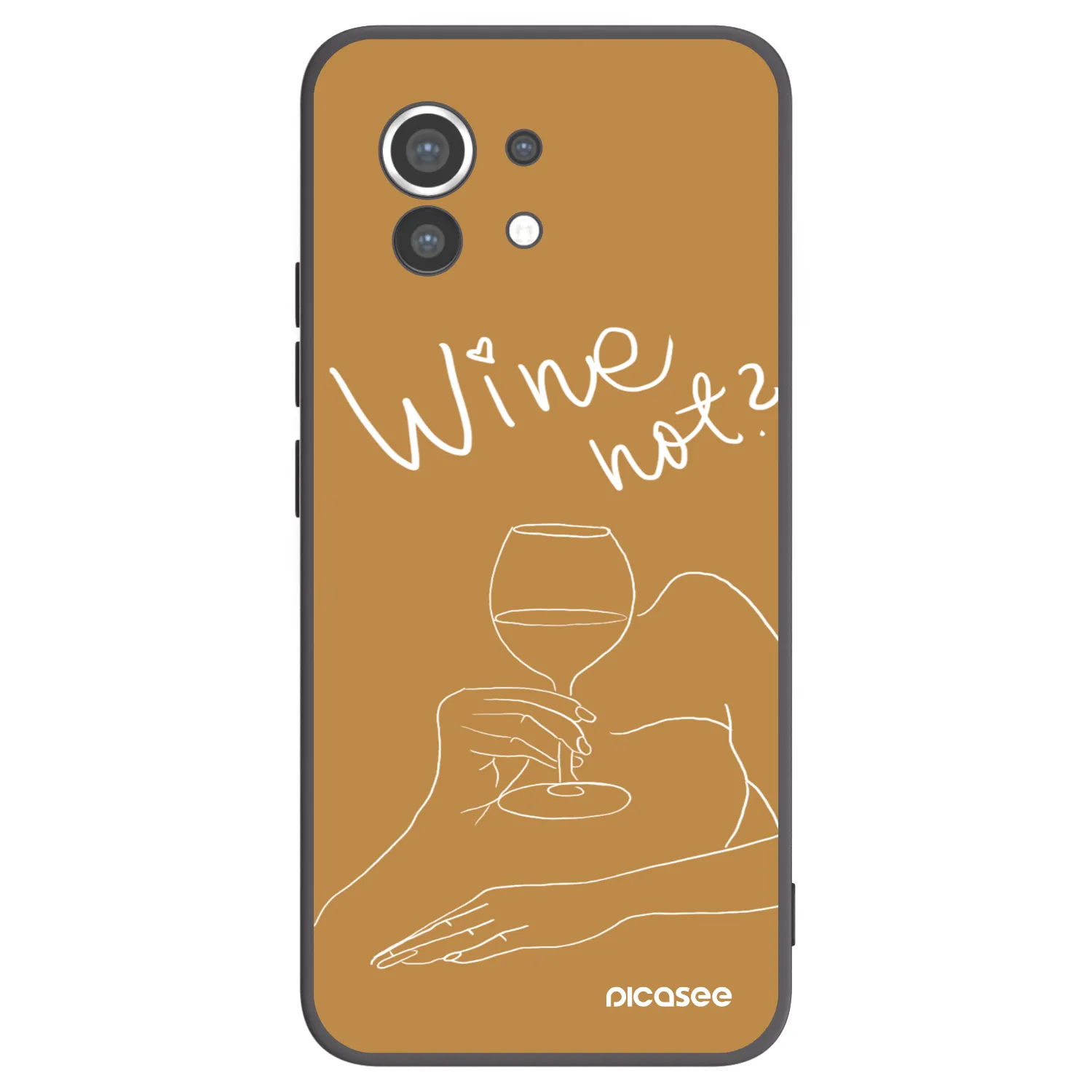 Picasee Xiaomi Mi 11 Hülle - Schwarzes Silikon - Wine not