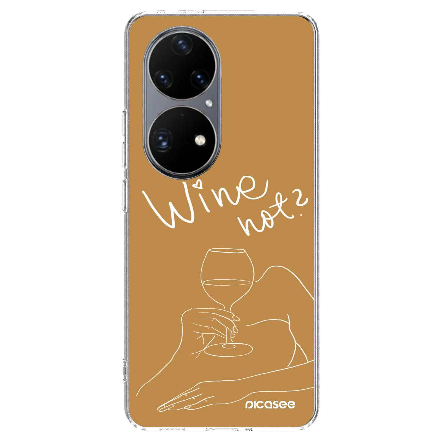 Picasee Huawei P50 Hülle - Transparentes Silikon - Wine not