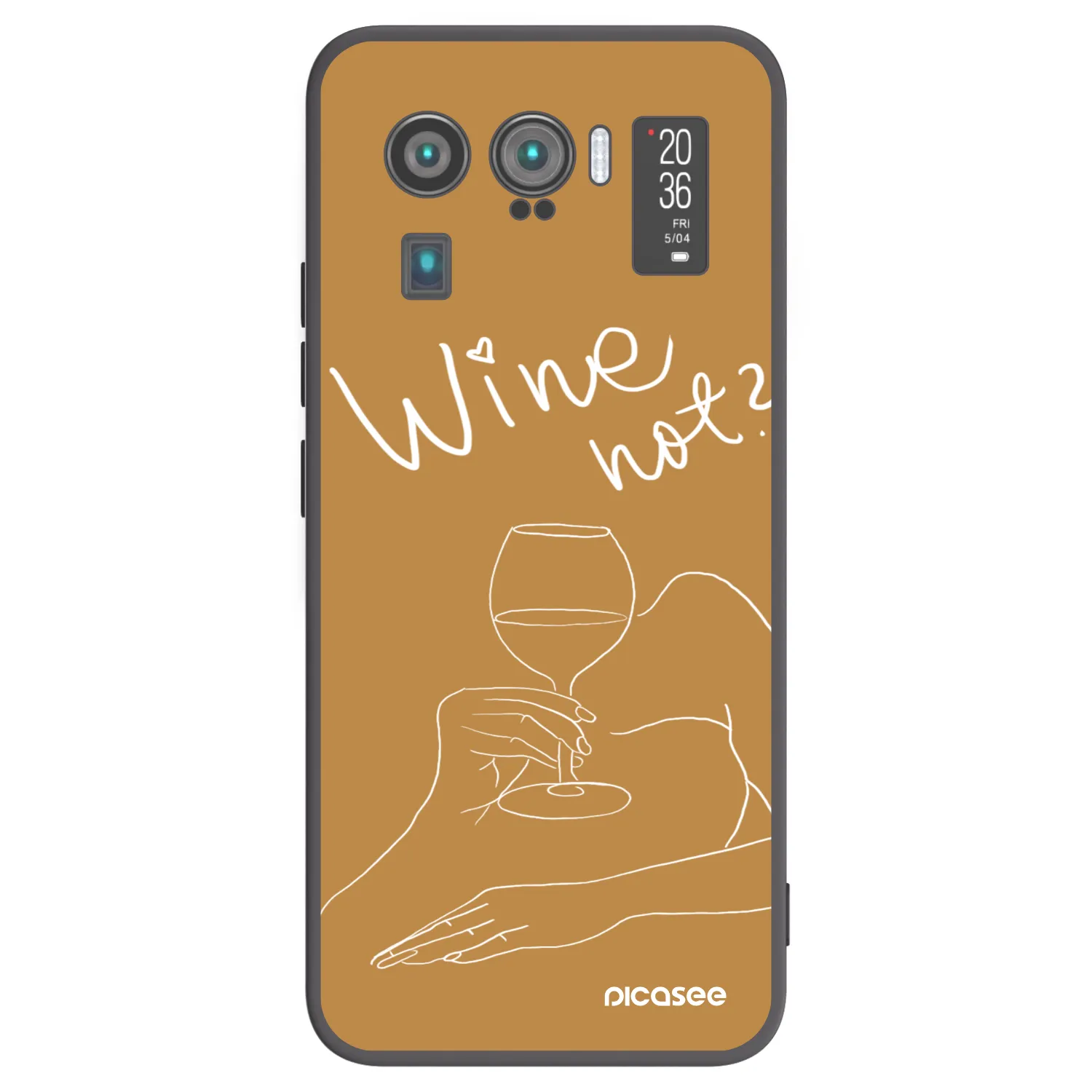 Picasee Xiaomi Mi 11 Ultra Hülle - Schwarzes Silikon - Wine not