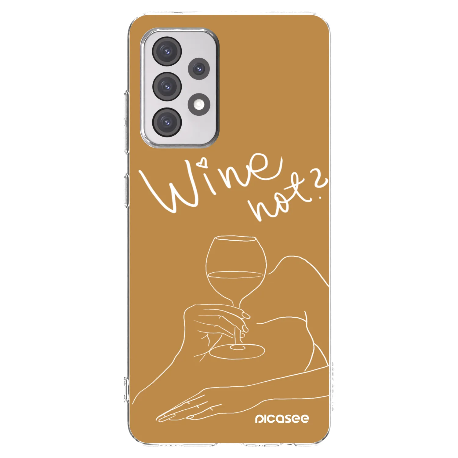 Picasee Samsung Galaxy A52s 5G A528B Hülle - Transparentes Silikon - Wine not