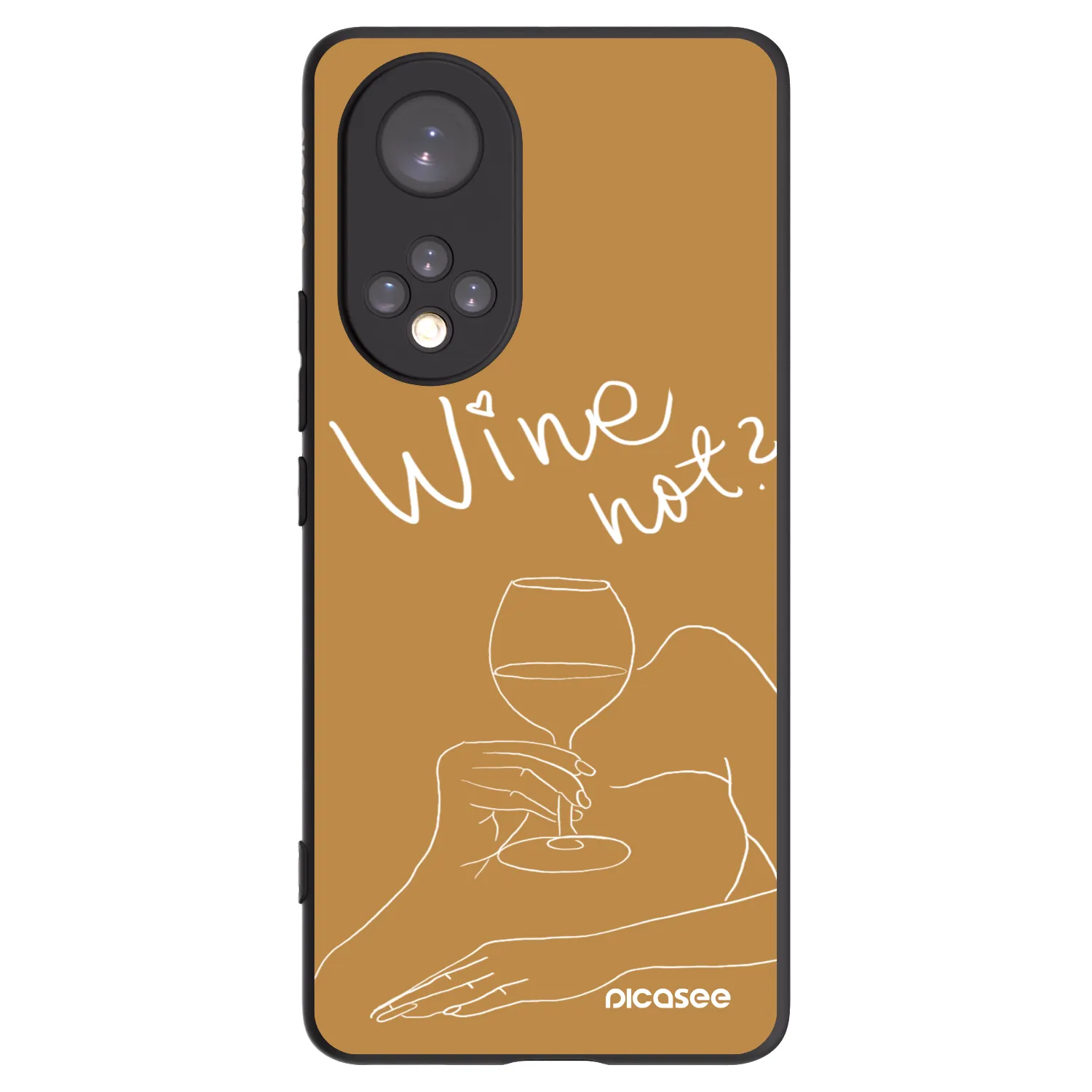 Picasee Huawei Nova 9 Hülle - Schwarzes Silikon - Wine not
