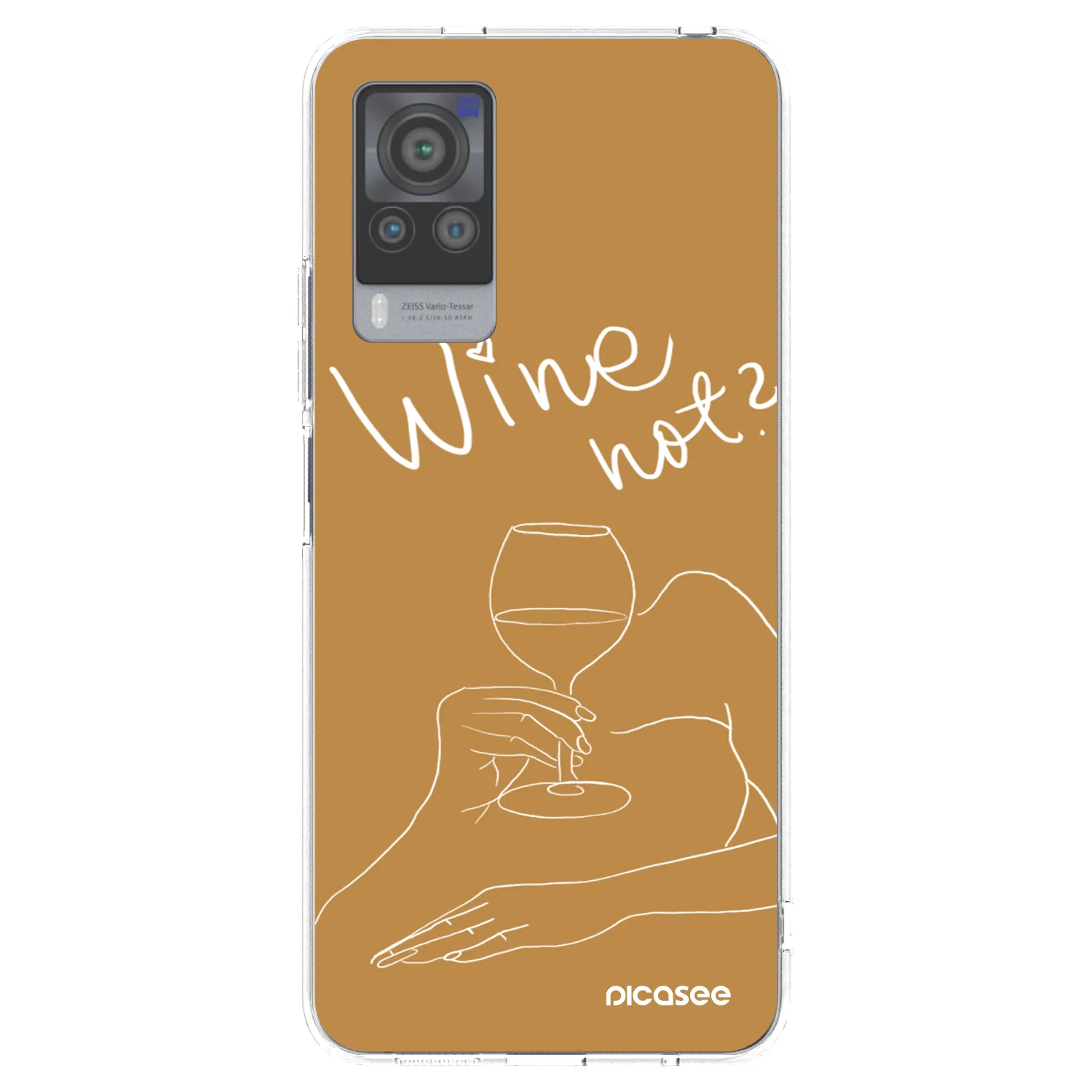 Picasee Vivo X60 Pro 5G Hülle - Transparentes Silikon - Wine not