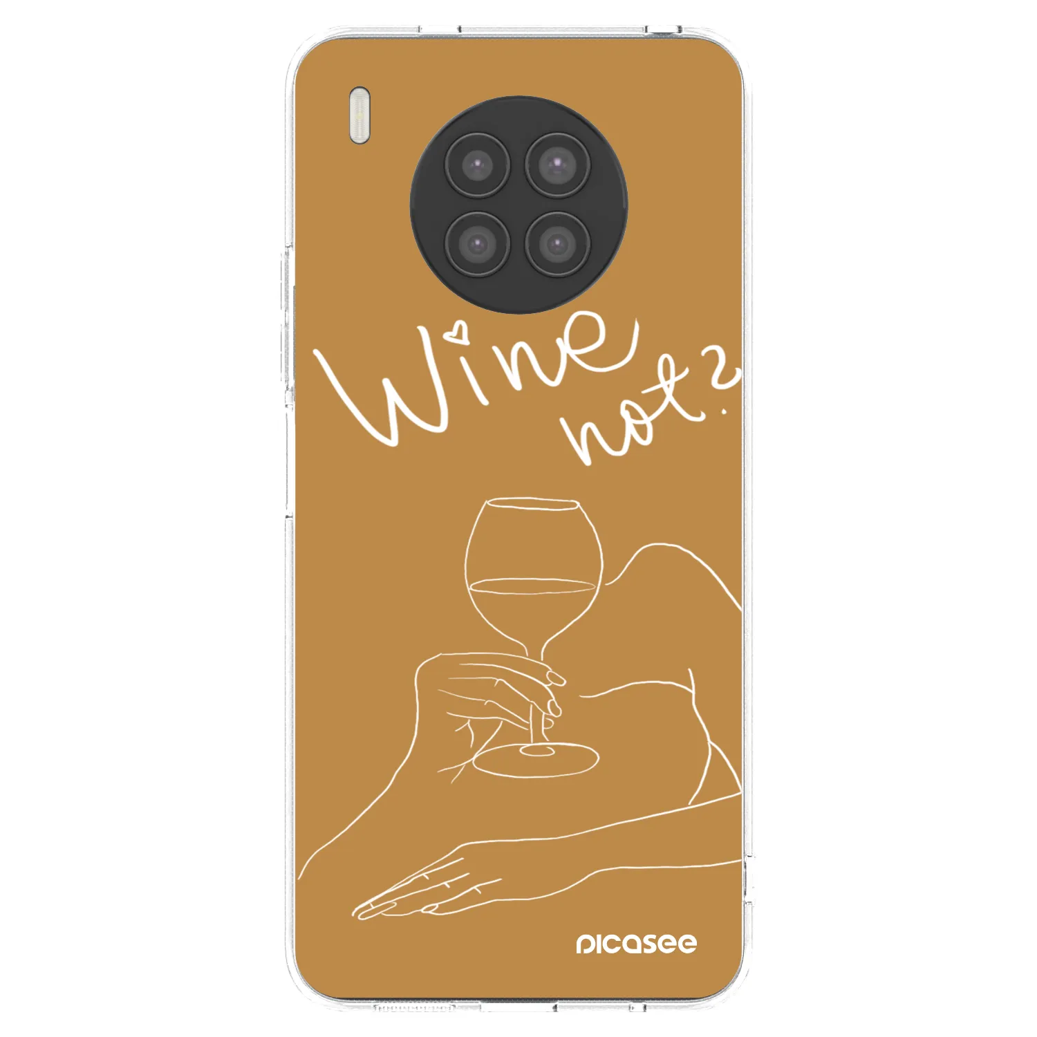 Picasee Huawei Nova 8i Hülle - Transparentes Silikon - Wine not