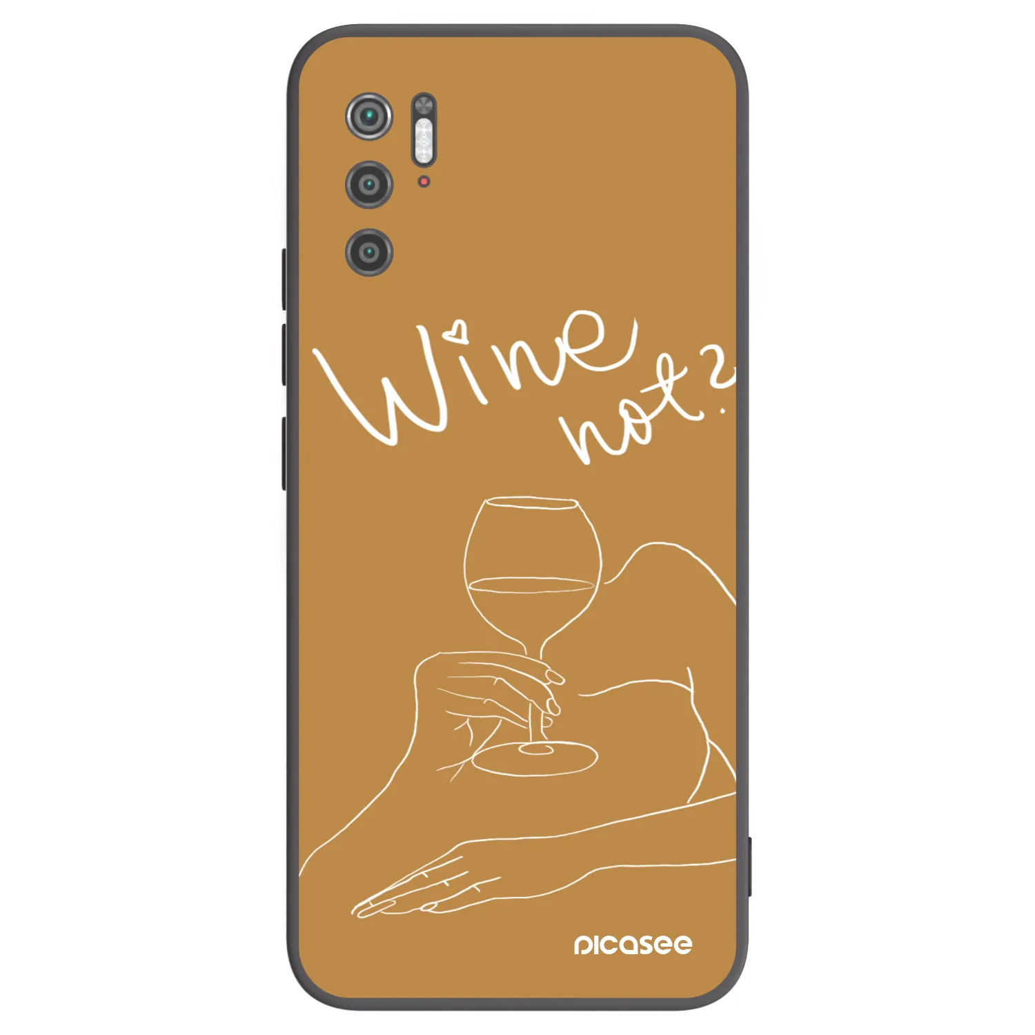 Picasee Xiaomi Poco M3 Pro 5G Hülle - Schwarzes Silikon - Wine not