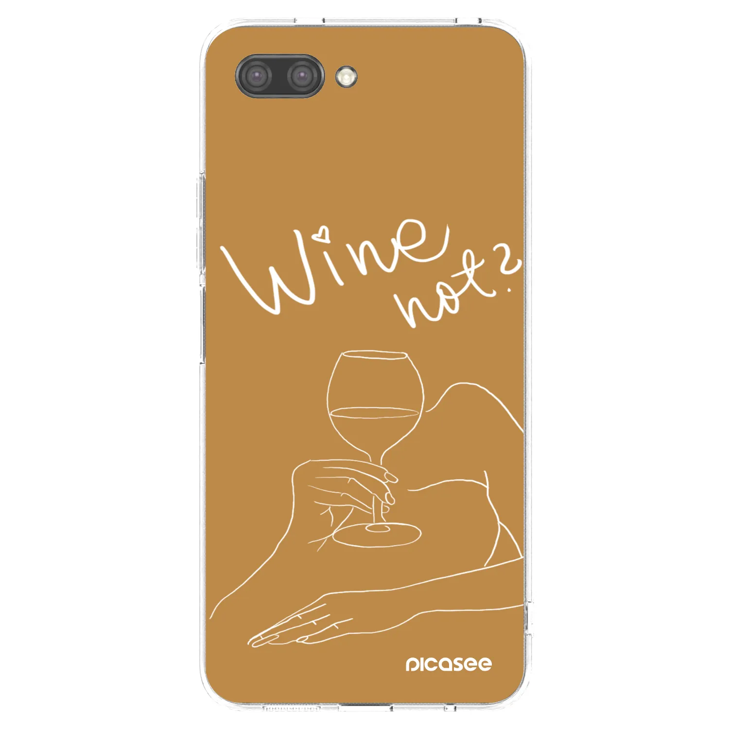 Picasee Honor 10 Hülle - Transparentes Silikon - Wine not