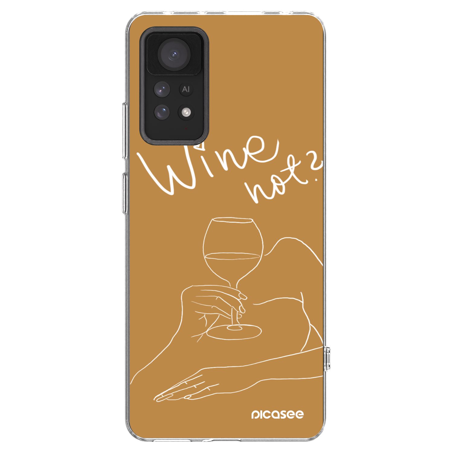 Picasee Xiaomi Redmi Note 11 Pro 5G Hülle - Transparentes Silikon - Wine not