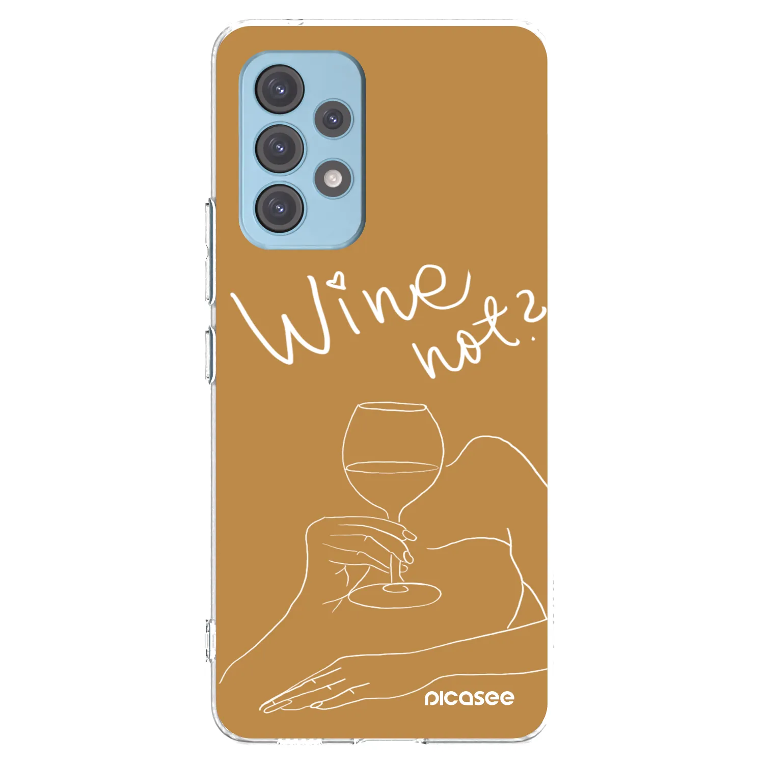 Picasee Samsung Galaxy A53 5G A536 Hülle - Transparentes Silikon - Wine not