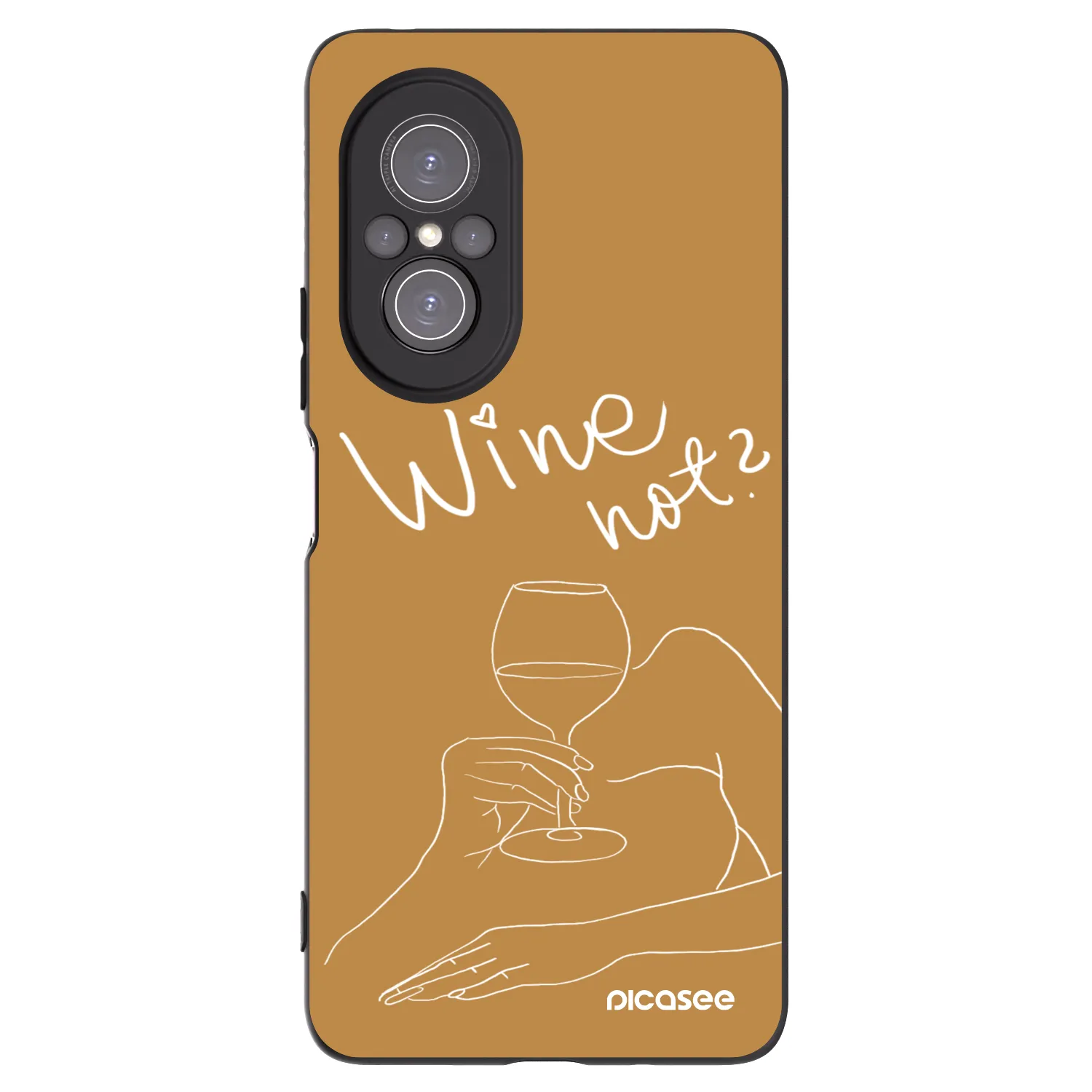 Picasee Huawei Nova 9 SE Hülle - Schwarzes Silikon - Wine not