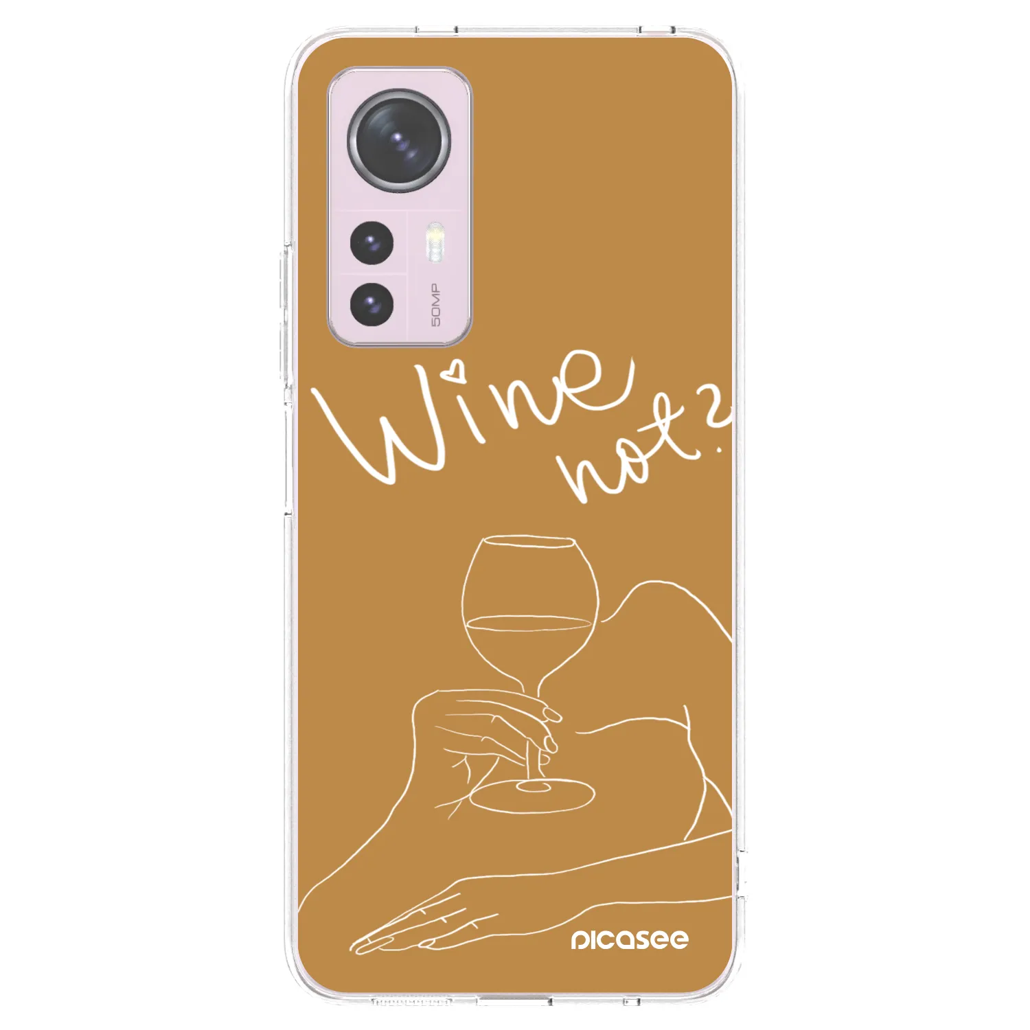 Picasee Xiaomi 12 Hülle - Transparentes Silikon - Wine not