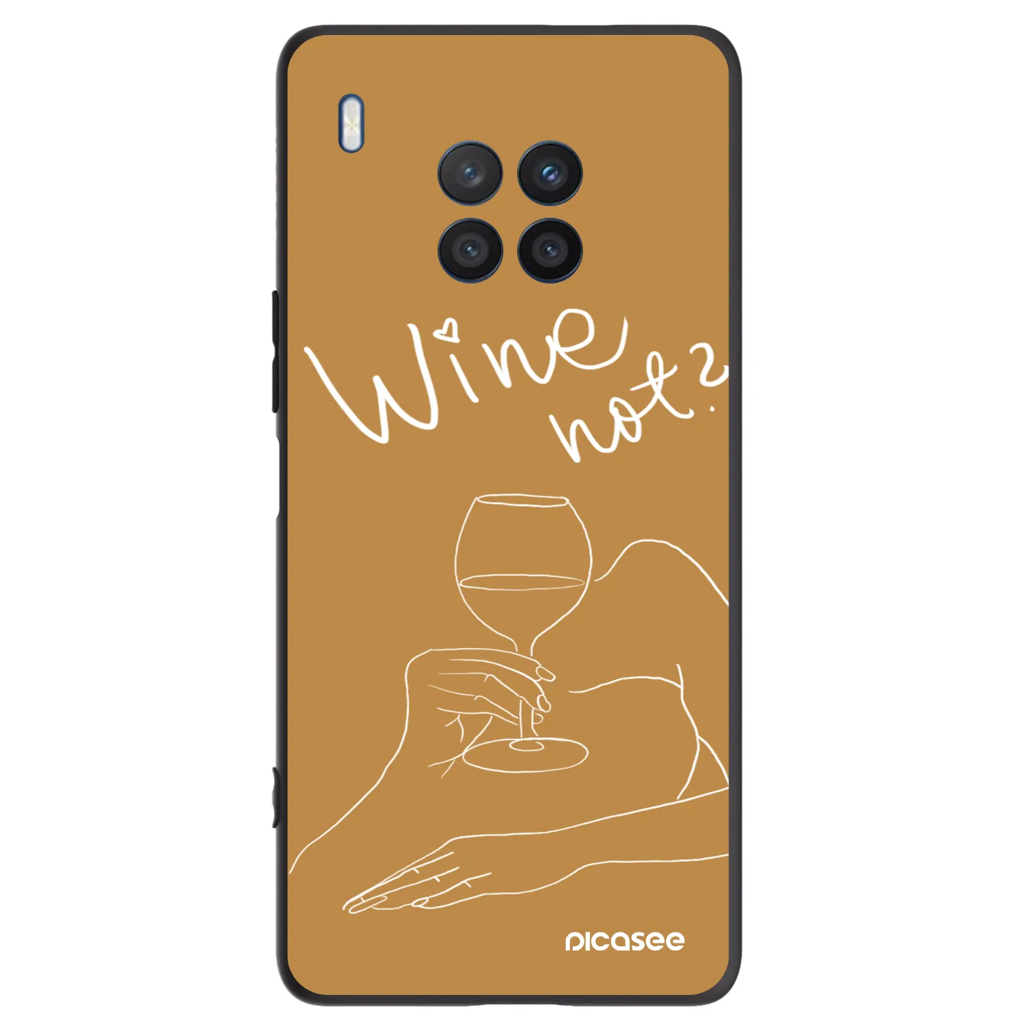 Picasee Honor 50 Lite Hülle - Schwarzes Silikon - Wine not
