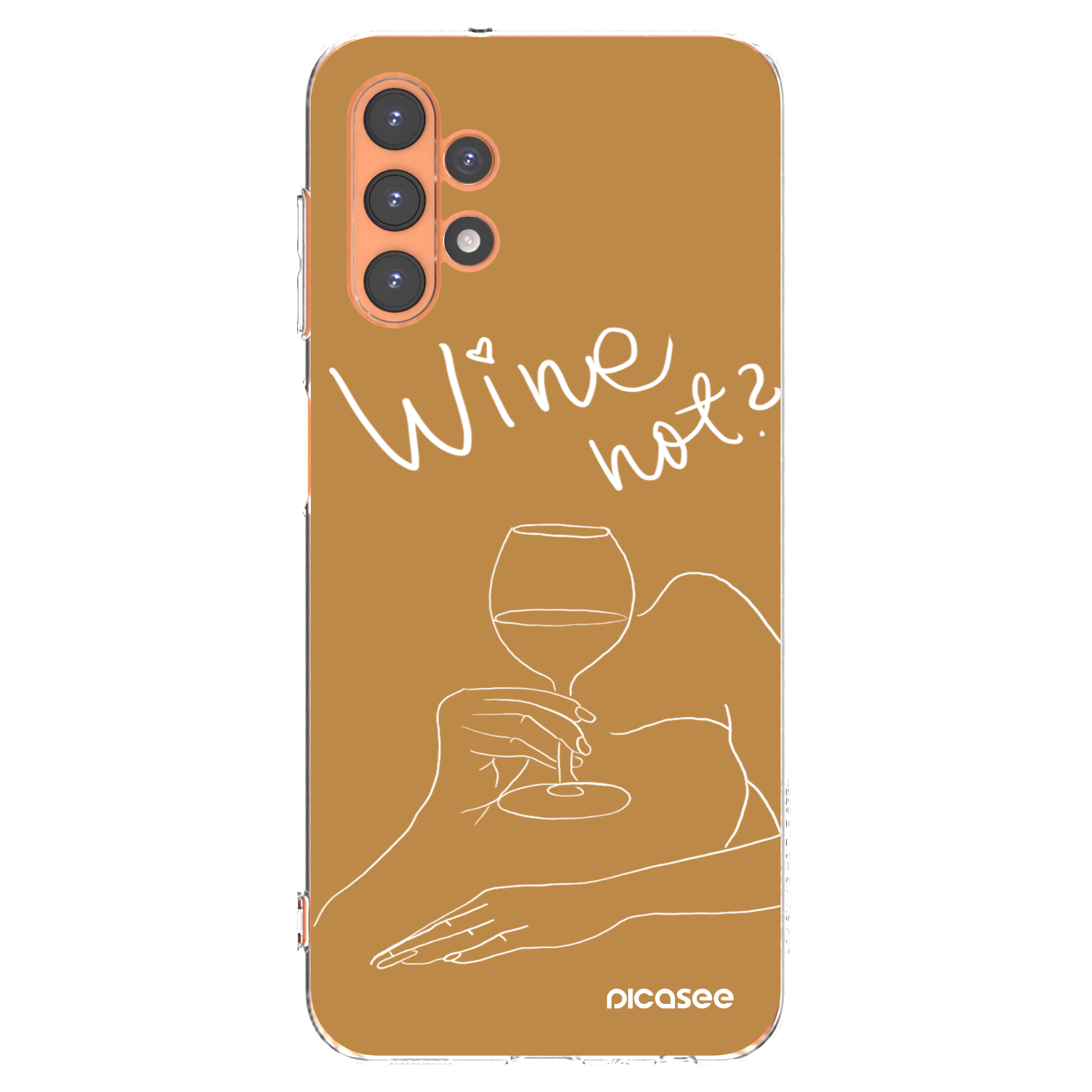Picasee Samsung Galaxy A13 4G A135 Hülle - Transparentes Silikon - Wine not