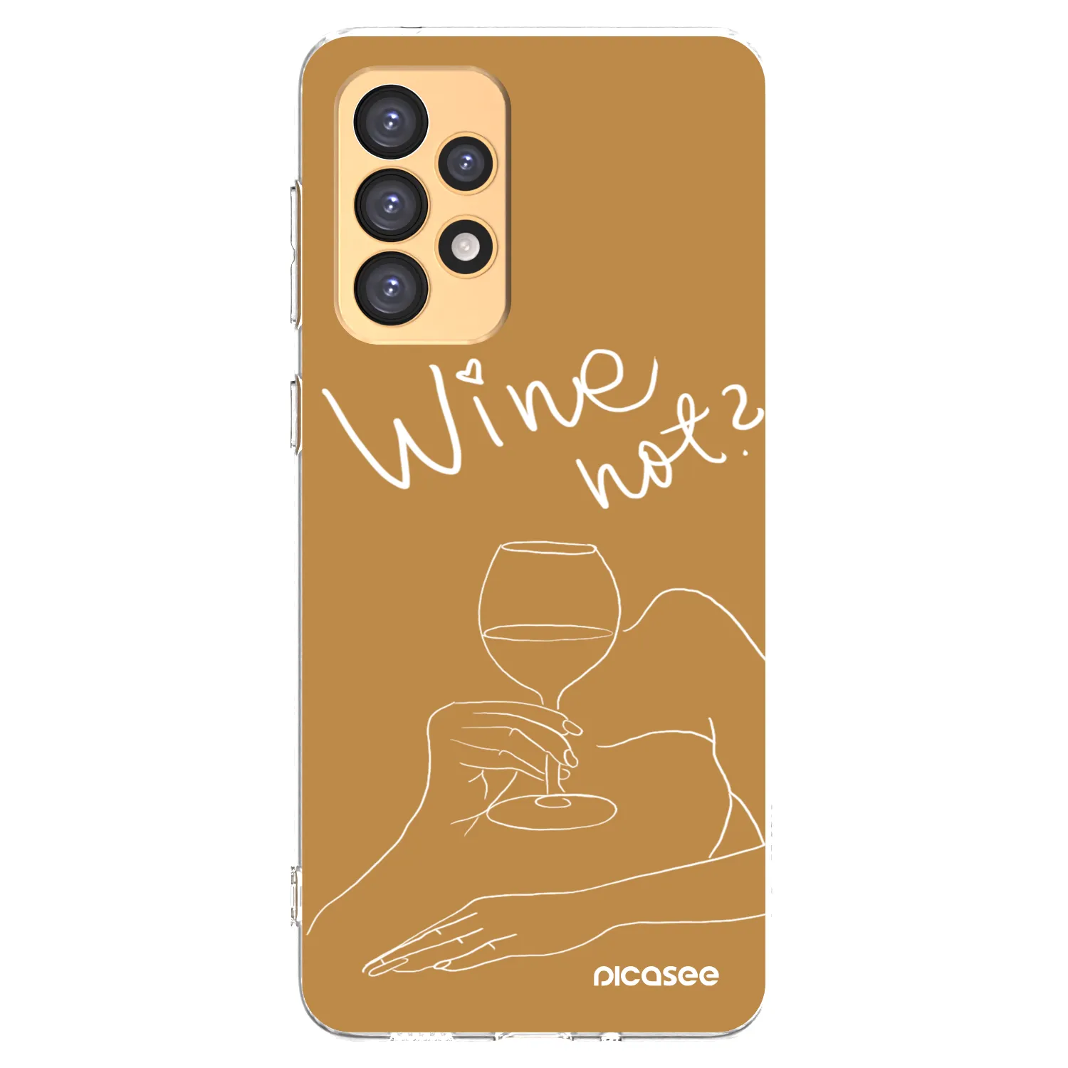 Picasee Samsung Galaxy A33 5G A336 Hülle - Transparentes Silikon - Wine not
