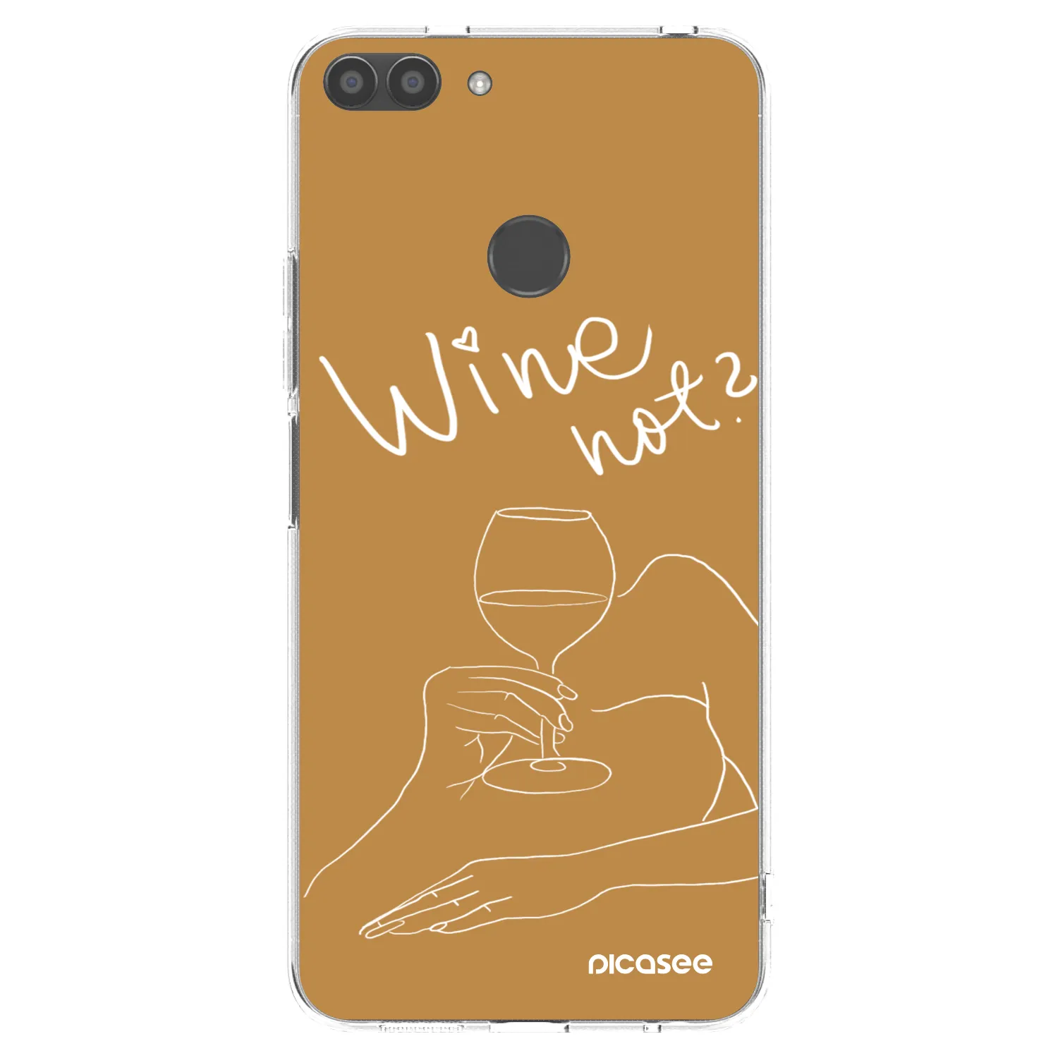 Picasee Huawei P Smart Hülle - Transparentes Silikon - Wine not