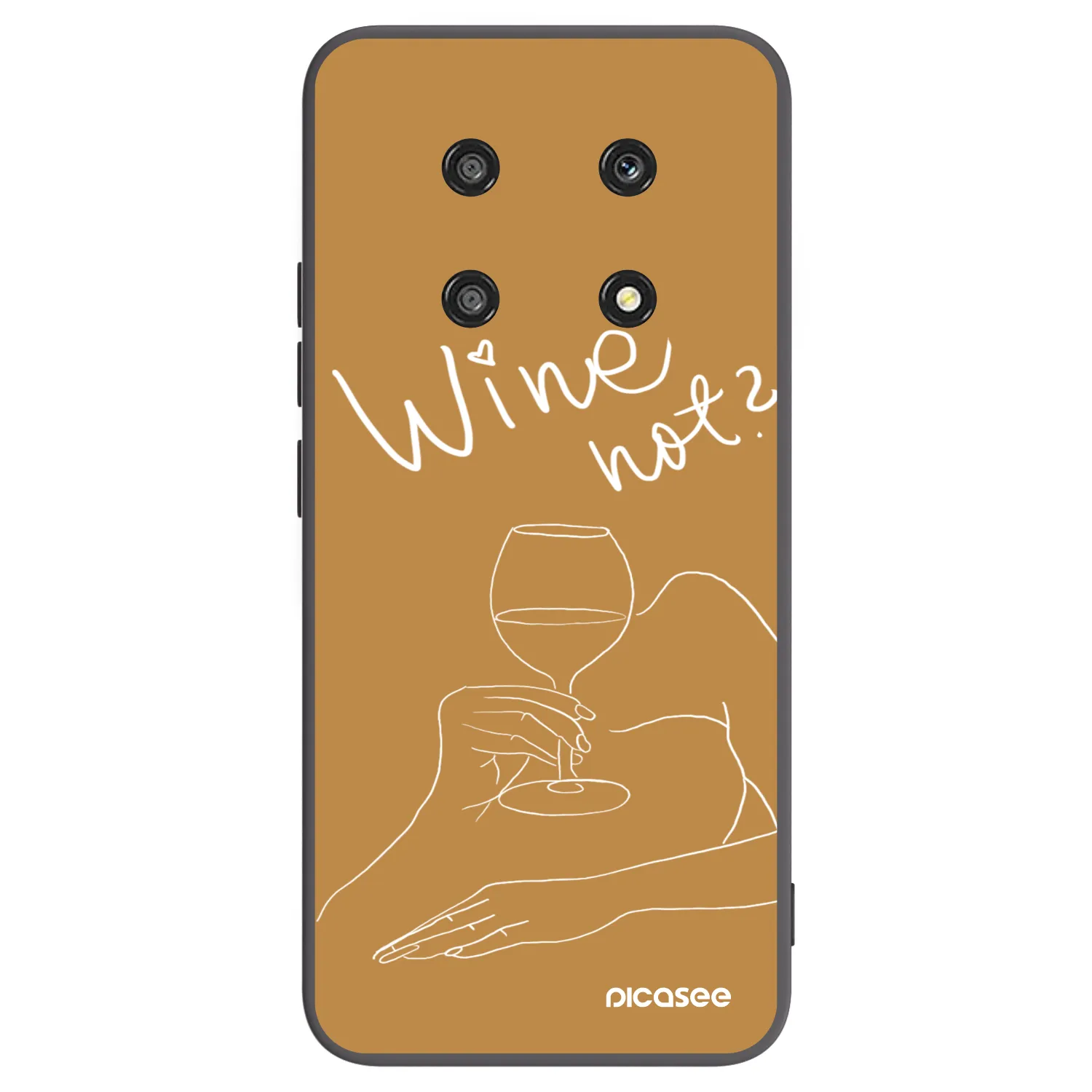 Picasee Honor Magic4 Lite 5G Hülle - Schwarzes Silikon - Wine not