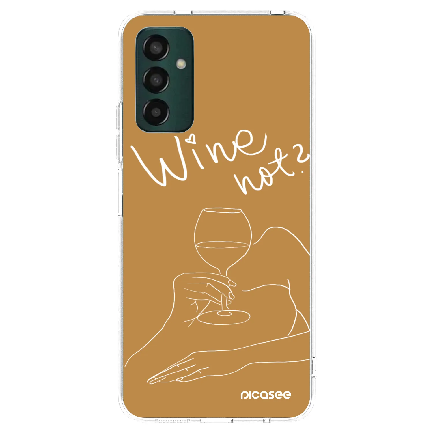 Picasee Samsung Galaxy M13 M135F Hülle - Transparentes Silikon - Wine not