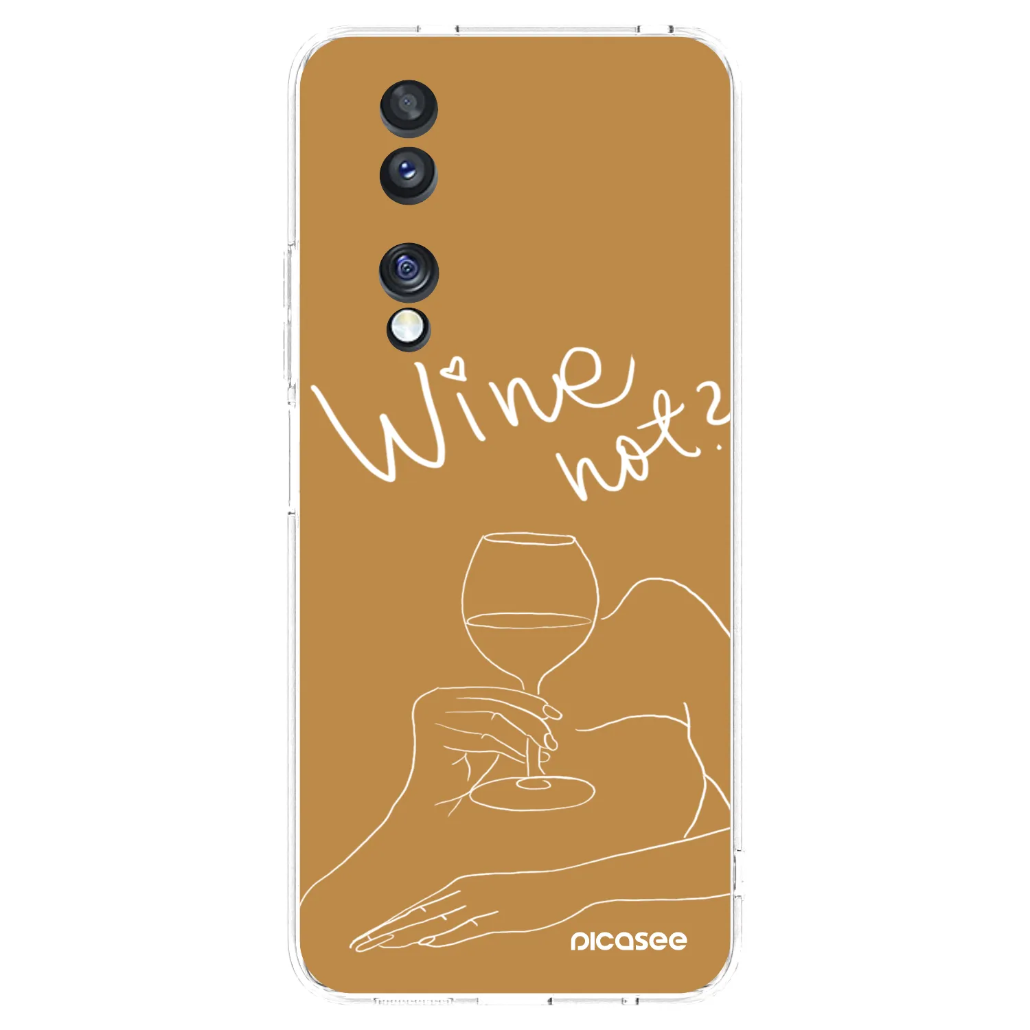 Picasee Honor 70 Hülle - Transparentes Silikon - Wine not