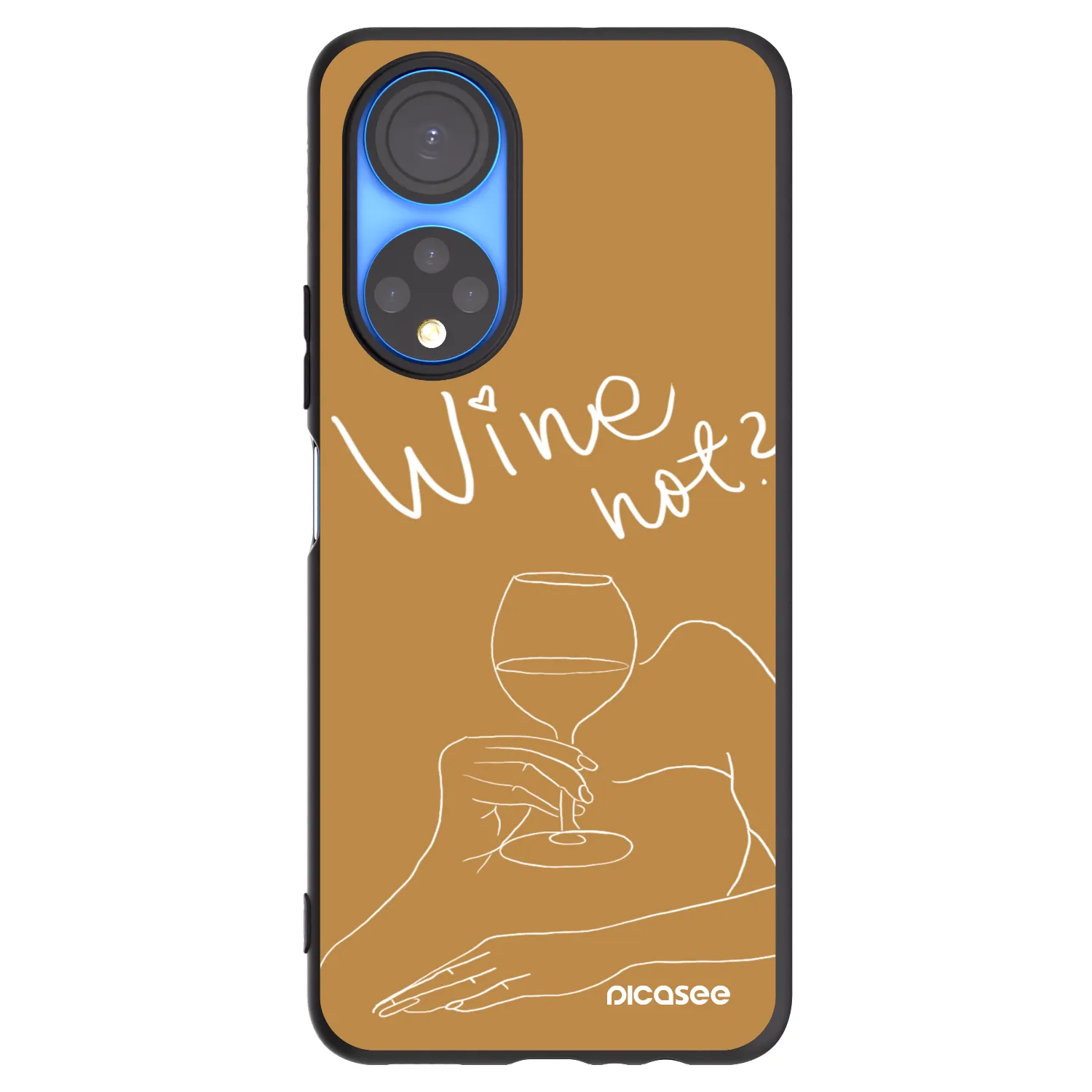 Picasee Honor X7 Hülle - Schwarzes Silikon - Wine not