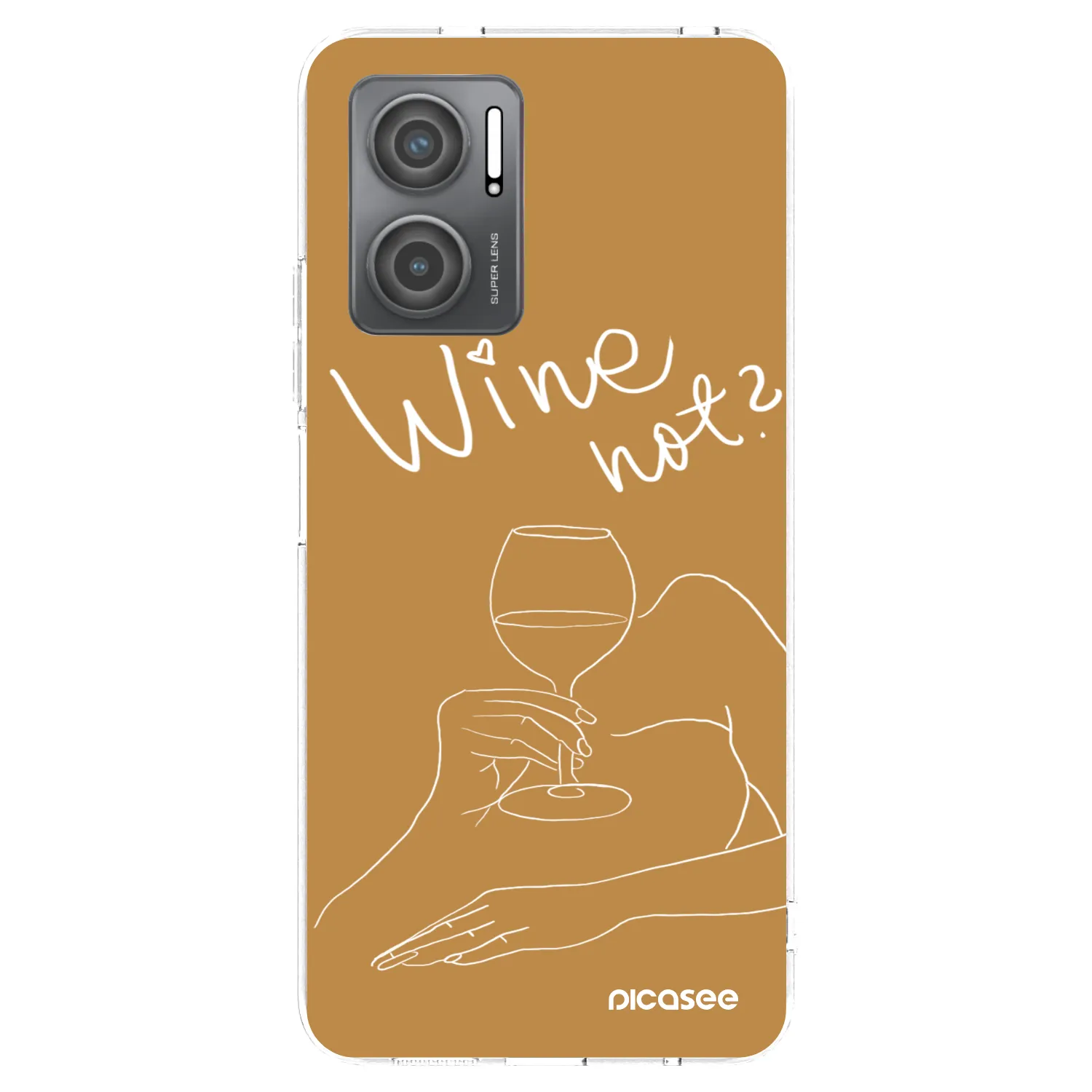 Picasee Xiaomi Redmi 10 5G Hülle - Transparentes Silikon - Wine not