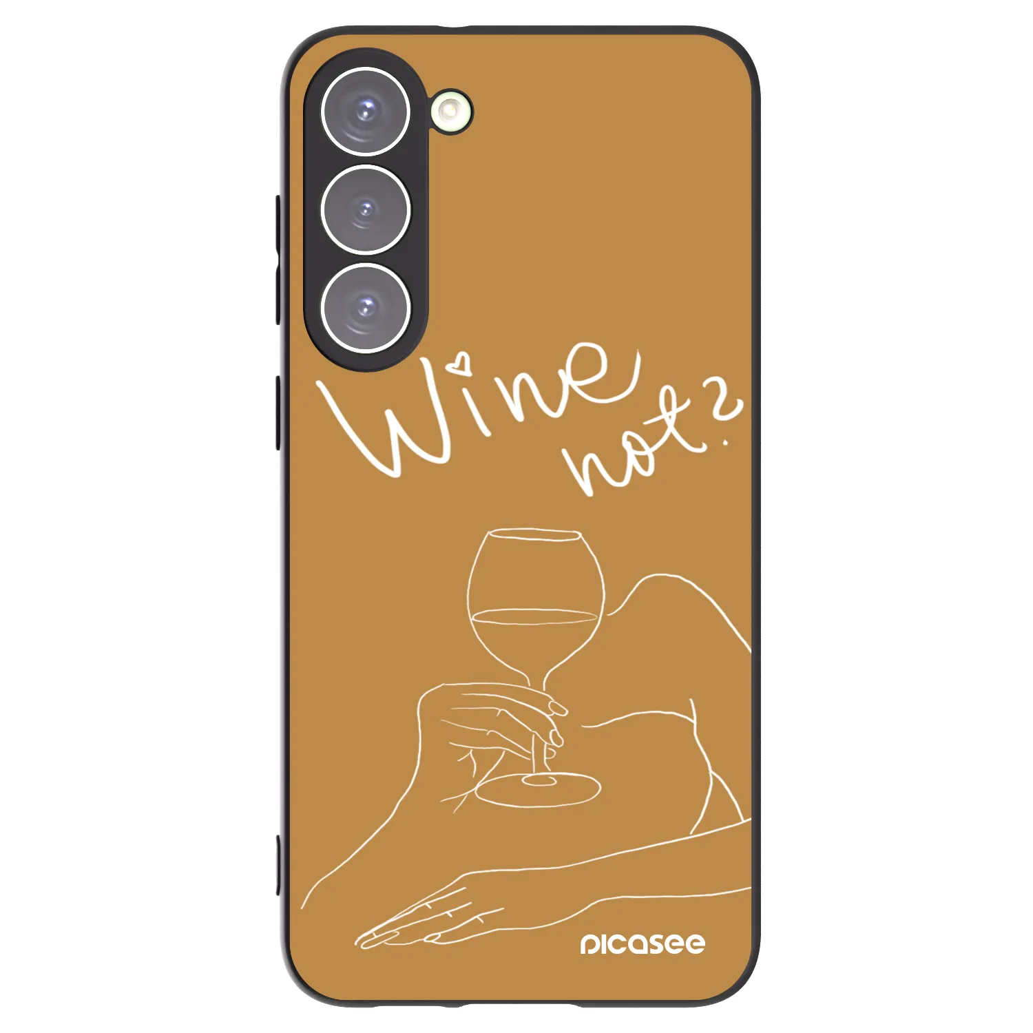 Picasee Samsung Galaxy S23+ 5G Hülle - Schwarzes Silikon - Wine not