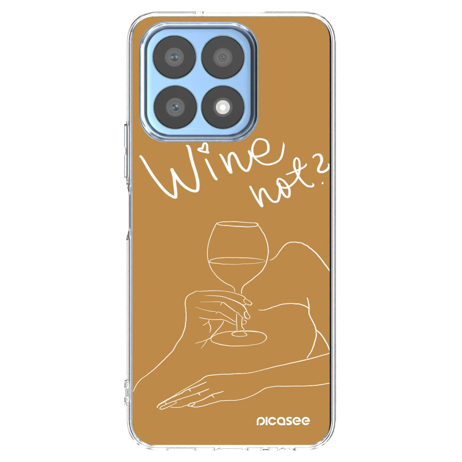 Picasee Honor X8a Hülle - Transparentes Silikon - Wine not