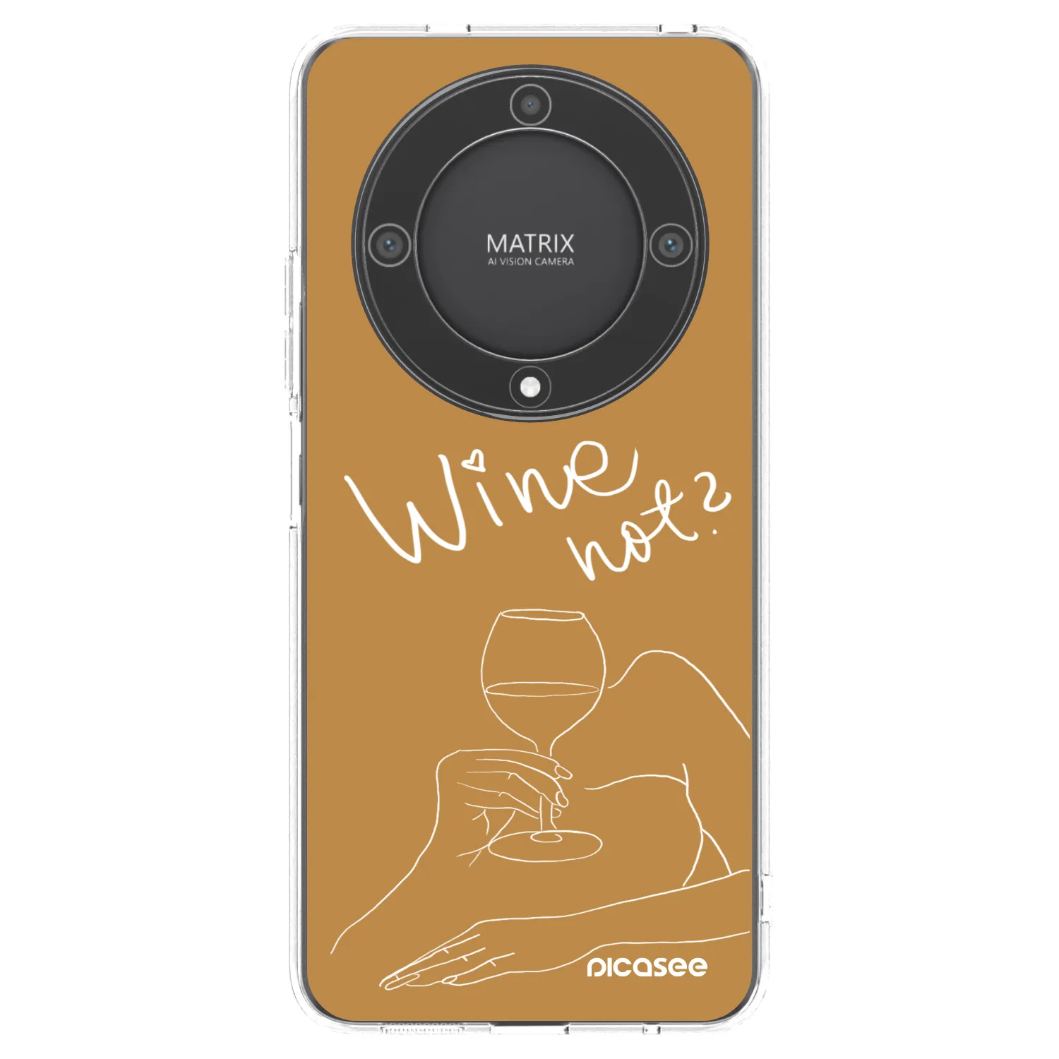 Picasee Honor Magic5 Lite 5G Hülle - Transparentes Silikon - Wine not
