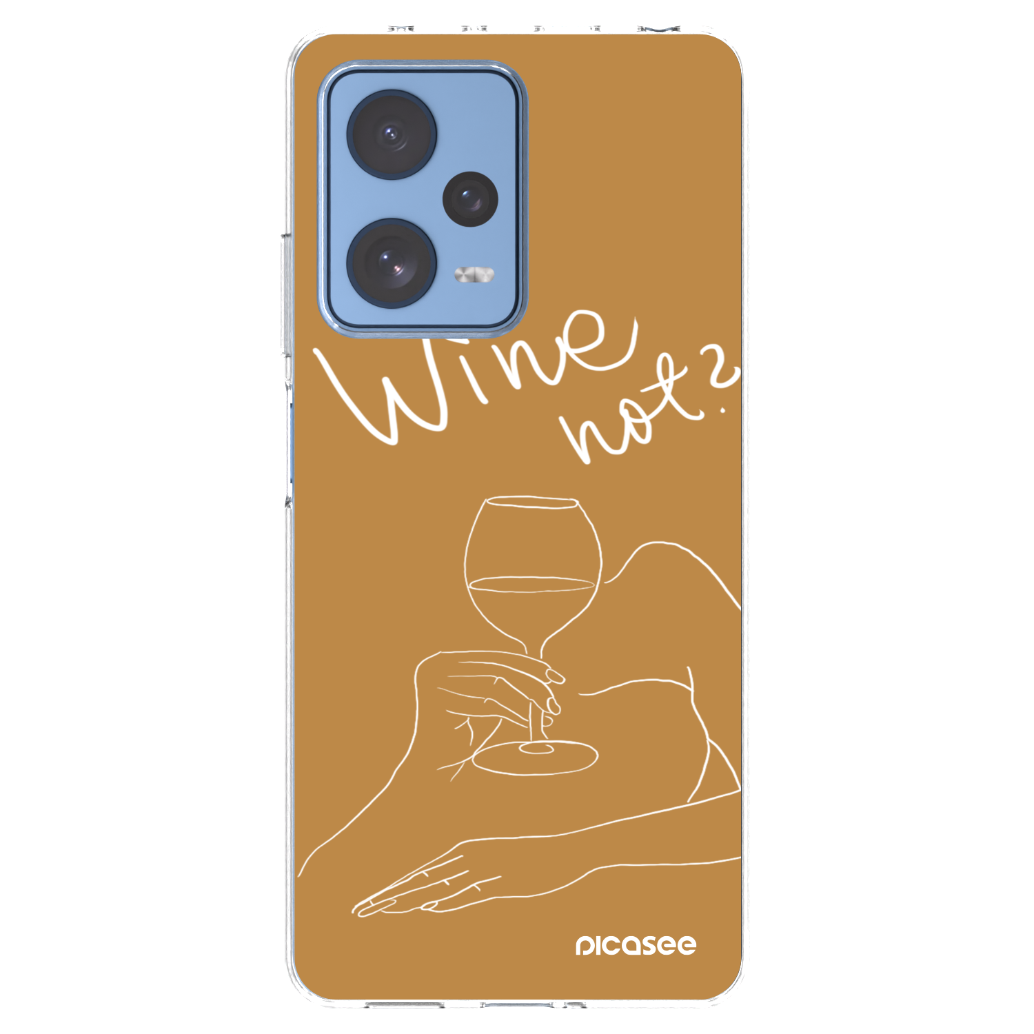 Picasee Xiaomi Redmi Note 12 Pro 5G Hülle - Transparentes Silikon - Wine not