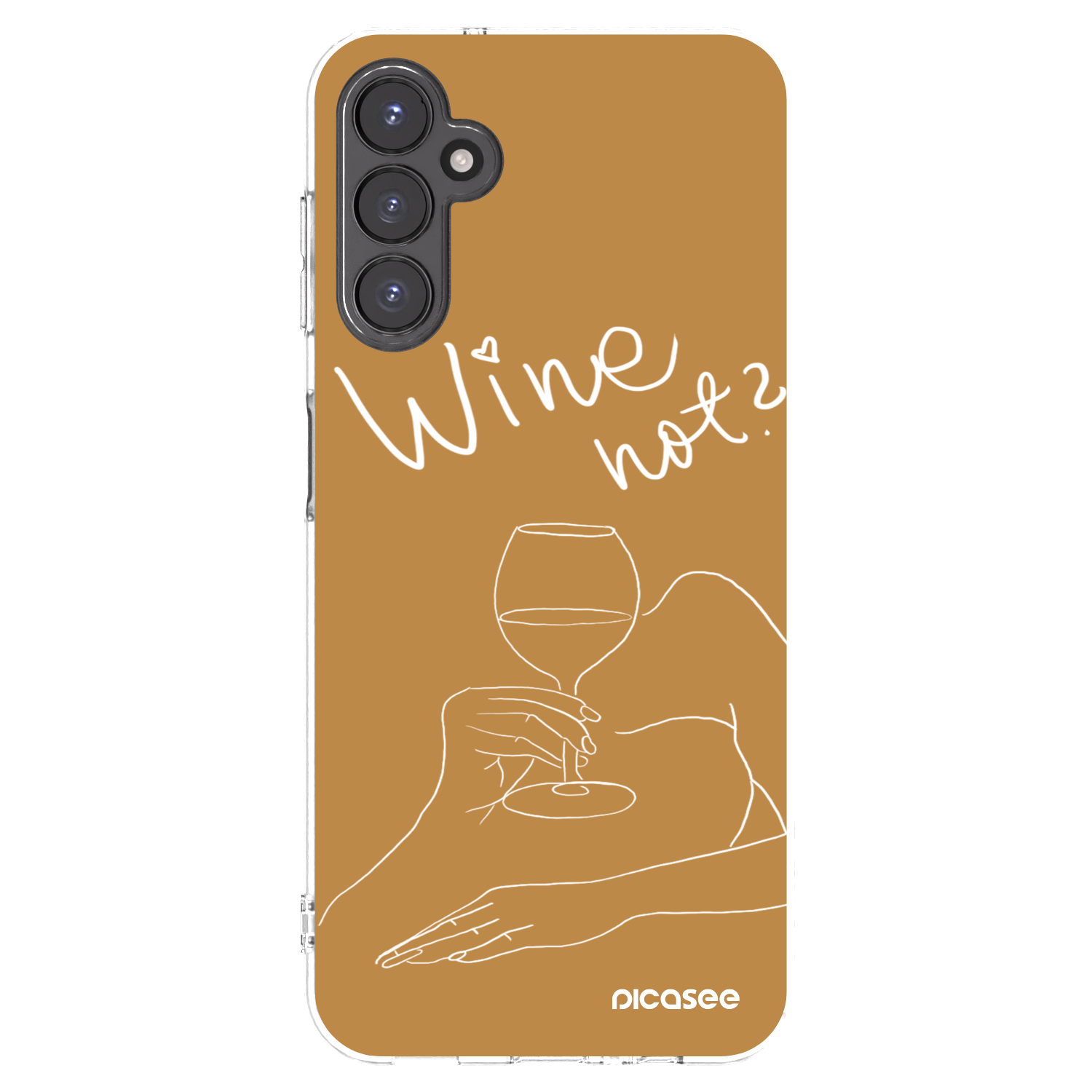 Picasee Samsung Galaxy A14 5G A146P Hülle - Transparentes Silikon - Wine not