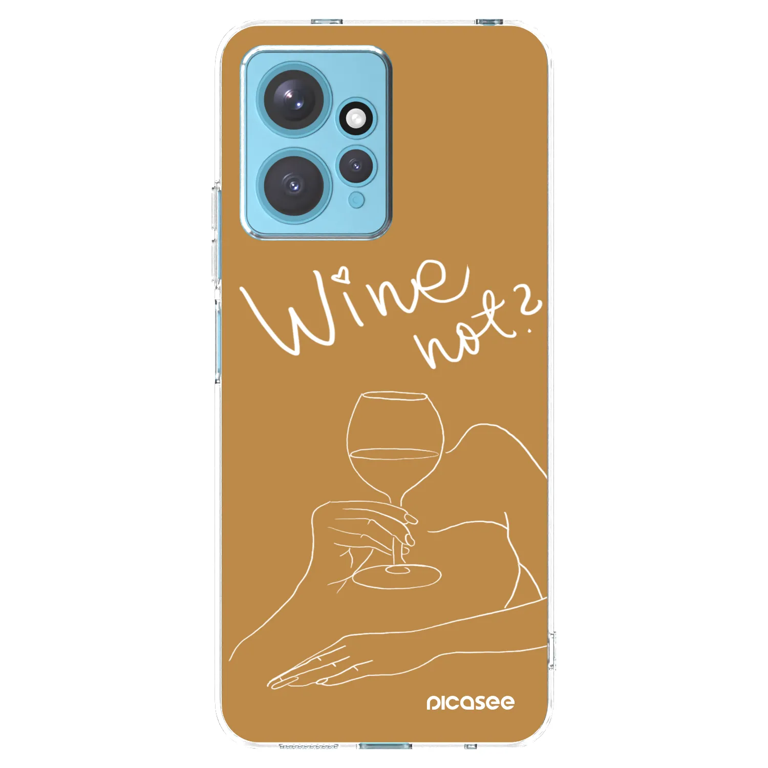 Picasee Xiaomi Redmi Note 12 4G Hülle - Transparentes Silikon - Wine not