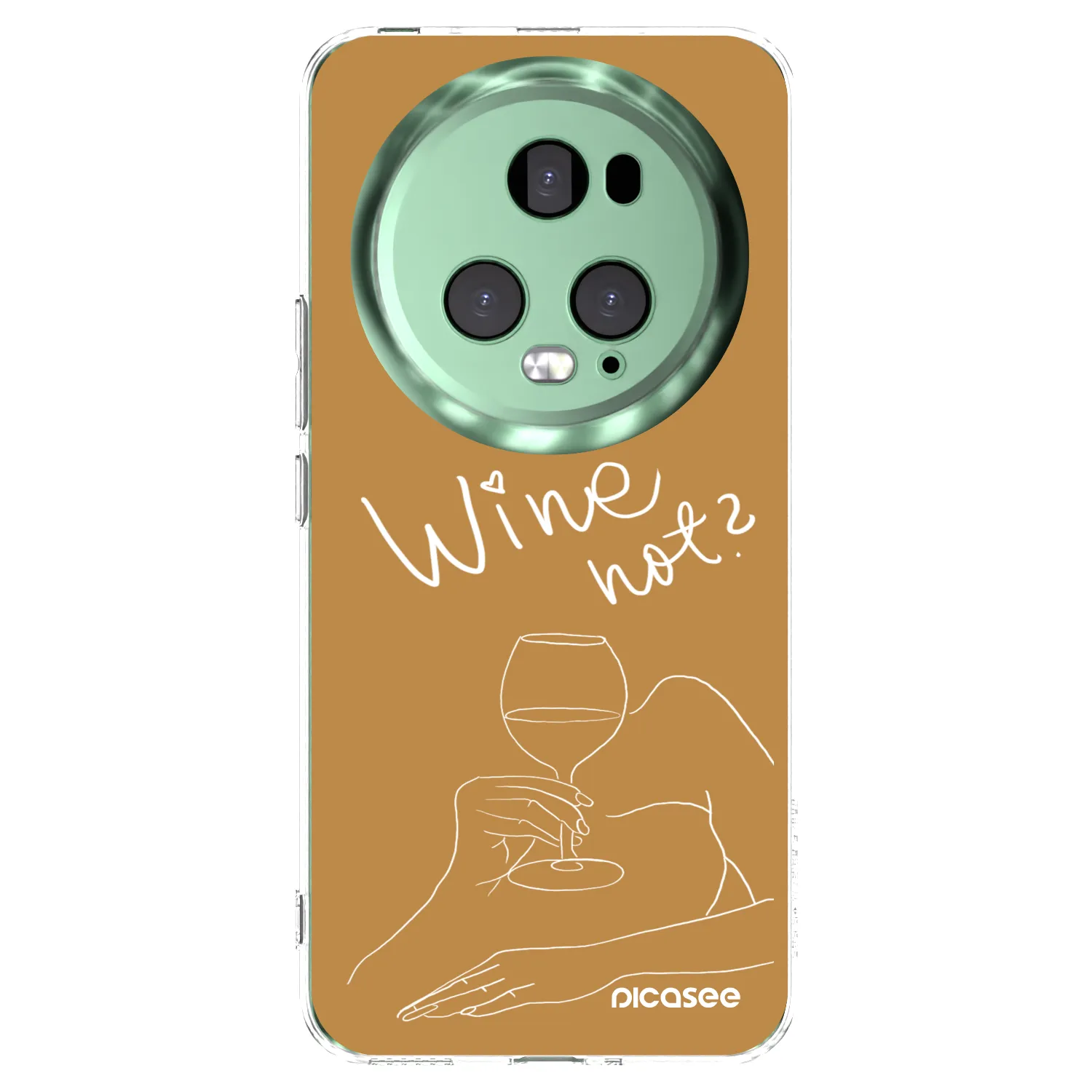 Picasee Honor Magic5 Pro Hülle - Transparentes Silikon - Wine not