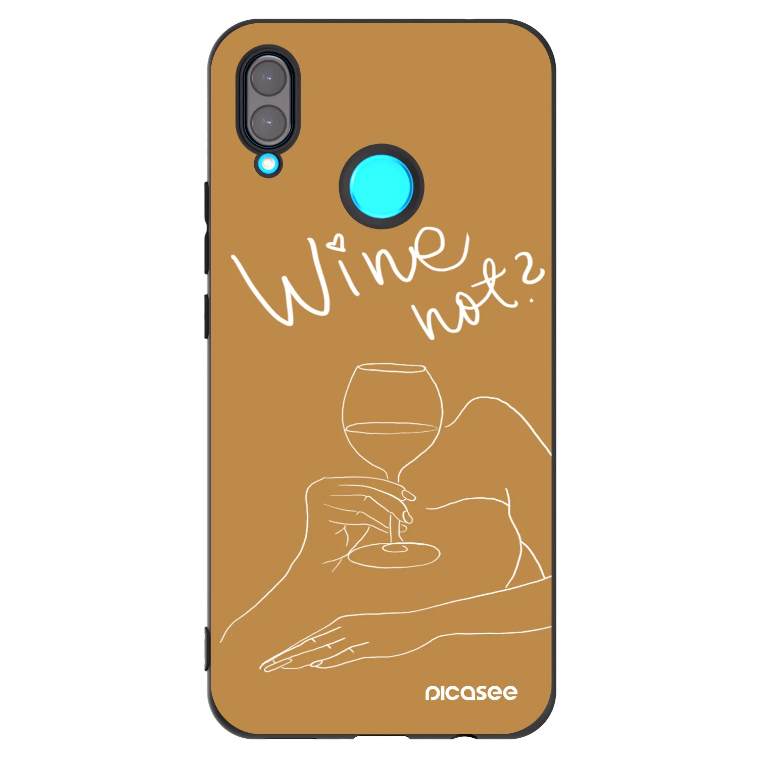 Picasee Huawei Nova 3 Hülle - Schwarzes Silikon - Wine not