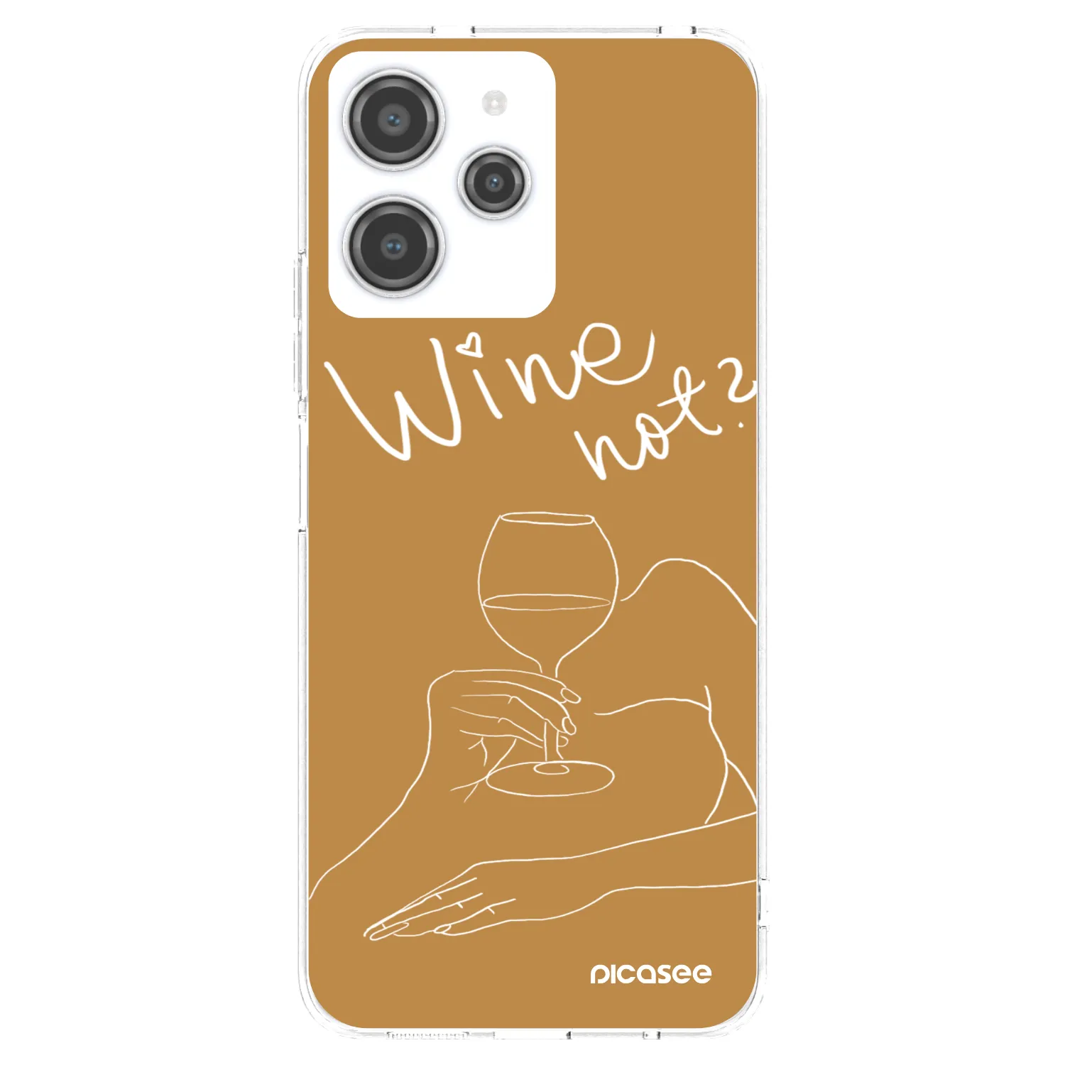Picasee Xiaomi Redmi 12 4G Hülle - Transparentes Silikon - Wine not